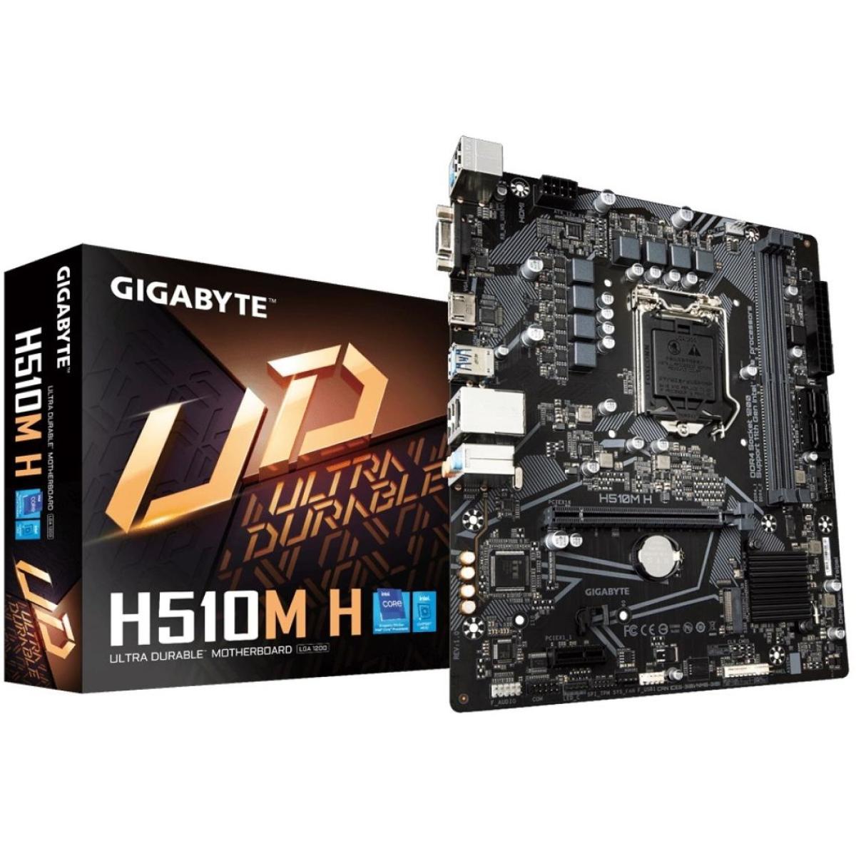 GIGABYTE H510M H Micro ATX with 6+2 Phases Digital VRM, PCIe 4.0* Motherboard GIGABYTE H510M H Micro ATX with 6+2 Phases Digital VRM, PCIe 4.0* Motherboard